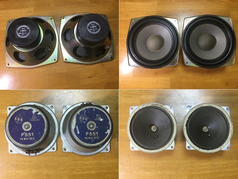 東独RFT ビンテージ L2911 20cm口径 2Way ペア 超強力低音、高解像度