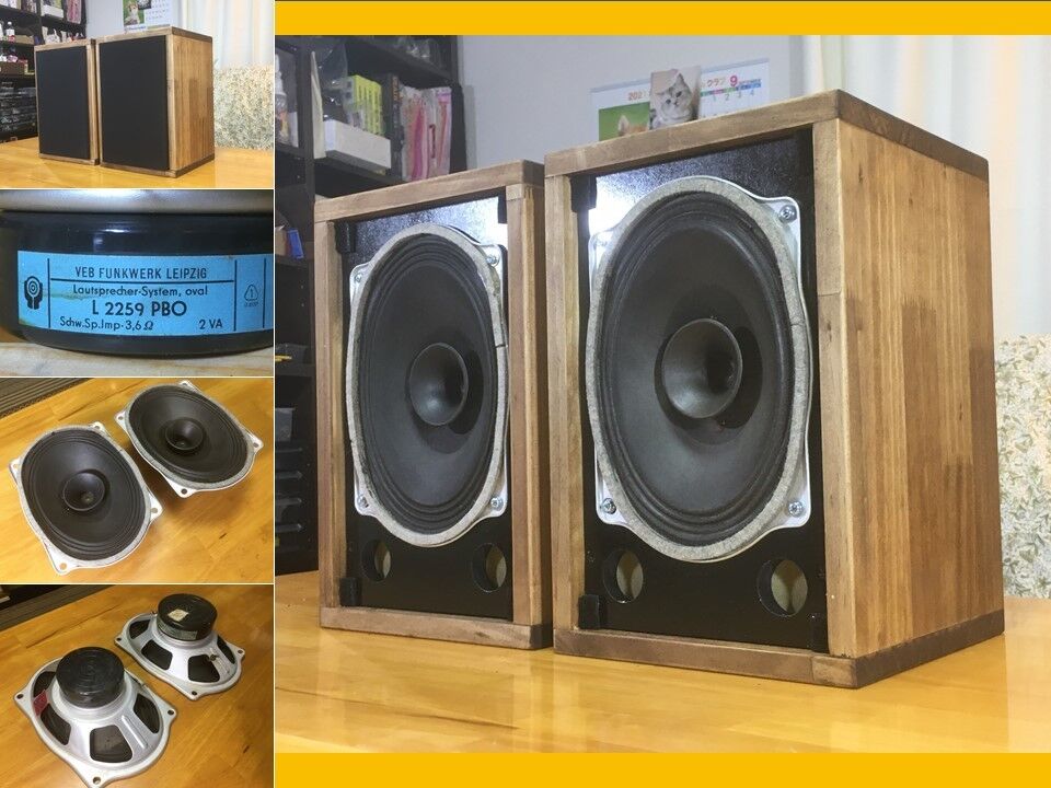 Grundigビンテージ105x155mm口径フルレンジユニット7044/1ペア Grundigビンテージ105x155mm口径フルレンジユニット7044/1ペア