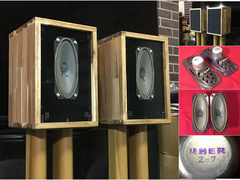 西独 UHER ビンテージ録音モニター用スピーカー システム ペア 西独 Uher録音モニターアルニコスピーカー ペア 驚異の高音質・高