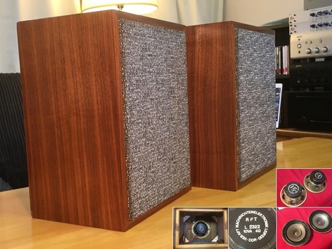 東独RFT 13㎝口径フルレンジ L2322 ブックシェルフ/スタジオモニター
