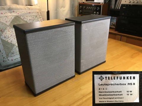 西独Telefunken ビンテージ RS 8 システム 良品 ペア! : ビンテージ