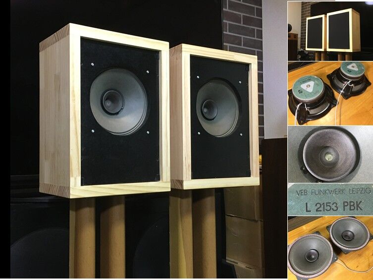 東独RFT/VEB 最強ビンテージ 20㎝フルレンジL2153PBK システム