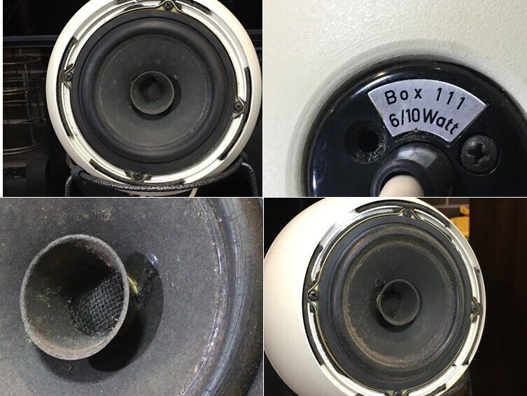 西独Grundig ビンテージ球形スペースエイジデザイン Box 111 ペア 西独Grundig ビンテージ球形スペースエイジデザイン Box 111 ペア