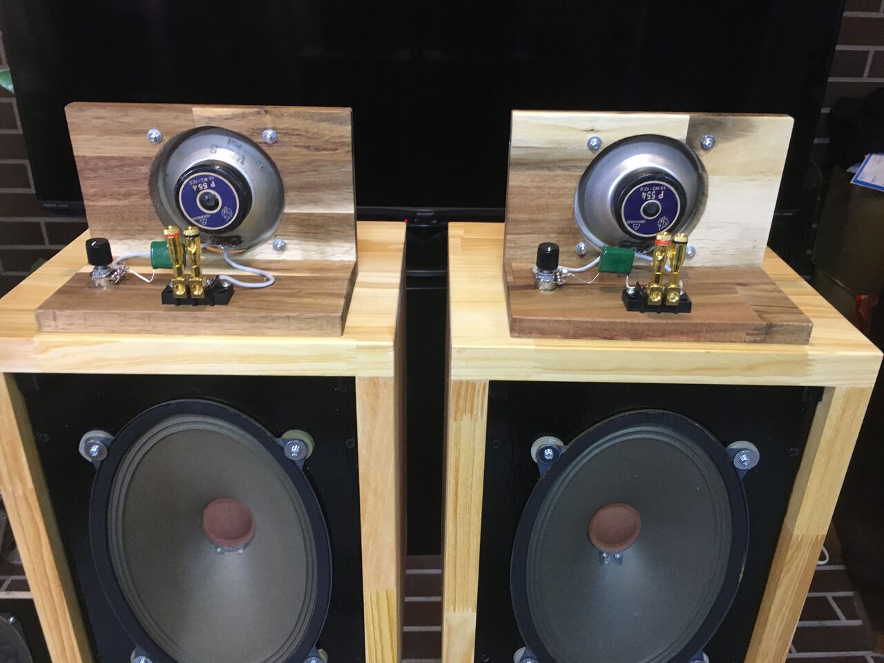 東独RFT LP554センターダンパービンテージ アドオンツィータシステム ペア 東独 RFT LP554 センターダンパービンテージ アドオンツィータシステム