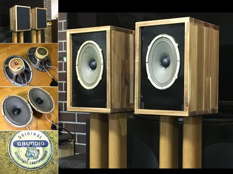 西独Grundig ビンテージフルレンジ7059/3システム_ペア 高能率