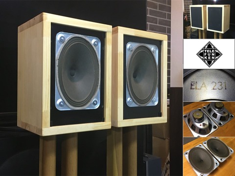 Telefunken 純正18×26㎝ 究極アルニコフルレンジユニットシステム Telefunken 純正18×26㎝ 究極フルレンジシステム プロ用最高峰