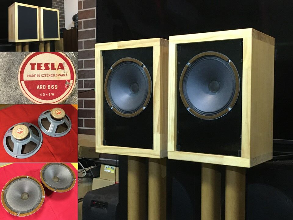 チェコ TESLA ビンテージ20㎝フルレンジ ARO 669 システム_NOS 新品