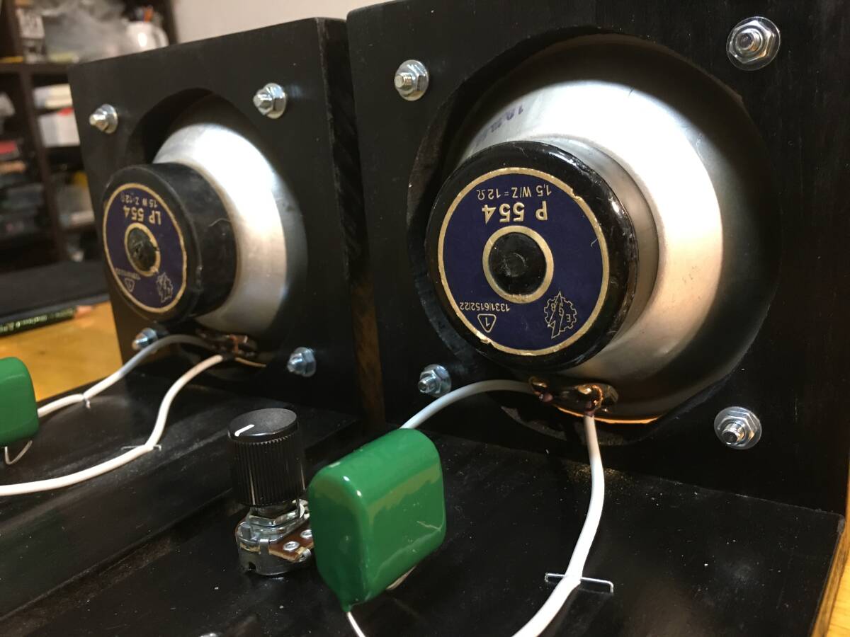 東独RFT LP554センターダンパービンテージ アドオンツィータシステム ペア 東独RFT LP554 センターダンパービンテージ アドオンツィータシステム