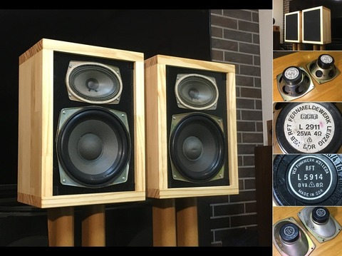 東独RFT ビンテージ20cm口径 2Way ペア 最強ユニット 凄まじい低音再生