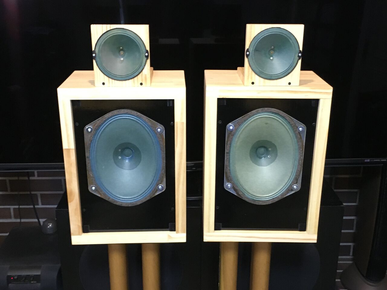 西独SABAビンテージ大型グリーンコーン2Wayシステム 高音質 ペア