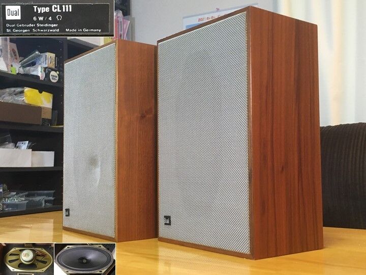 モノラル　西独　Dual ユニット　後面開放スピーカー 西独 DUAL/Lorentz CL111 LorentzユニットLP1326採用バージョン ペア