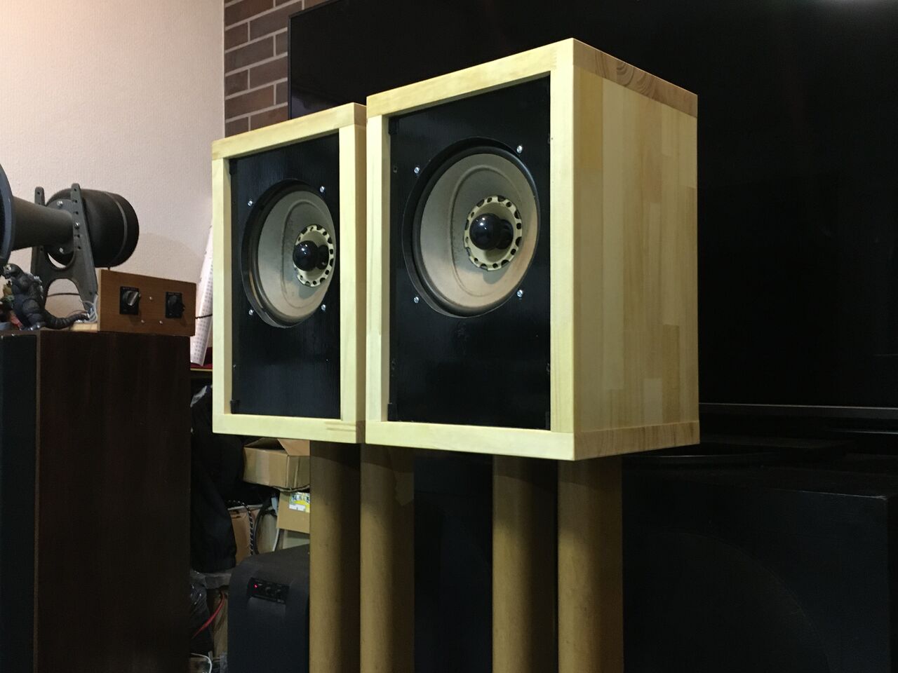 Technics 20cm口径フルレンジ＝ゲンコツ＝20PW49Sシステム 高音質