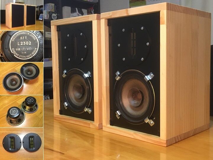 東独 RFT/VEB ビンテージ13cm, L2302 + リボンツィータ 2Wayシステム