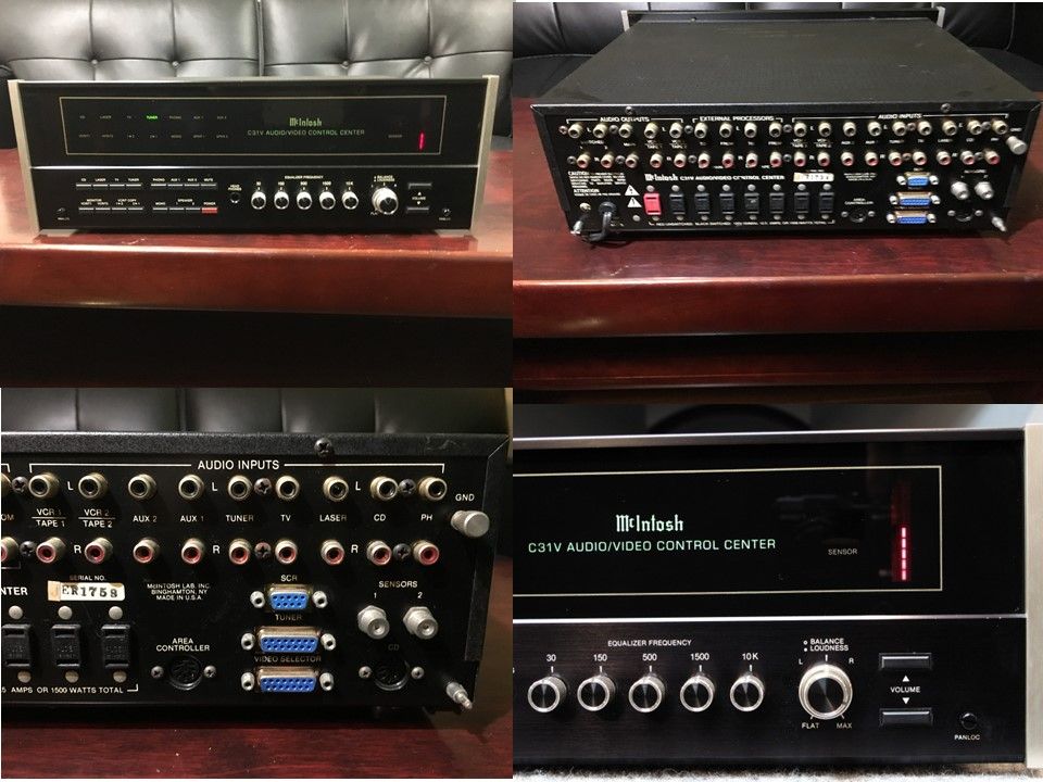 McIntosh C34V プリアンプ サイン入り McIntosh C34V プリアンプ