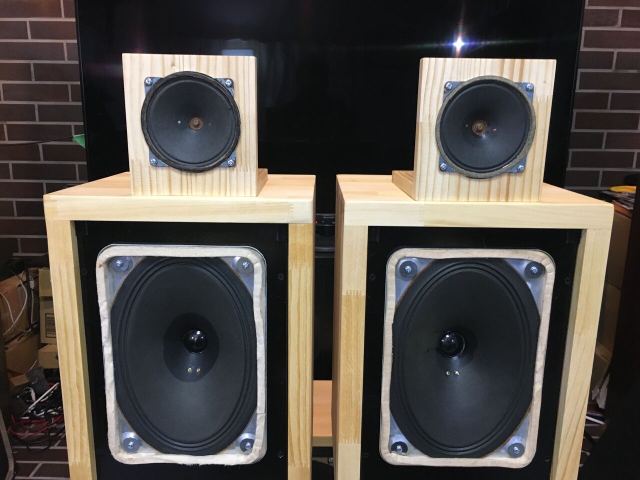Telefunken ビンテージ アドオン75x130㎜ ツィータシステム ペア Telefunken ビンテージ アドオン 10cm口径ツィータシステムペア