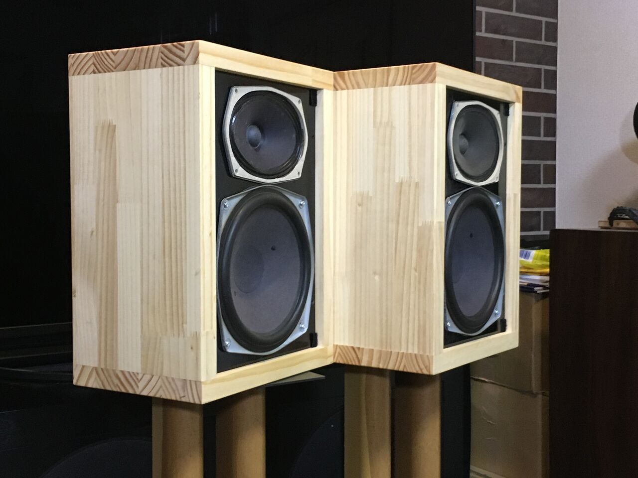 西独Grundig ビンテージ20cm口径 純正2Way ペア 強力低音・広帯域