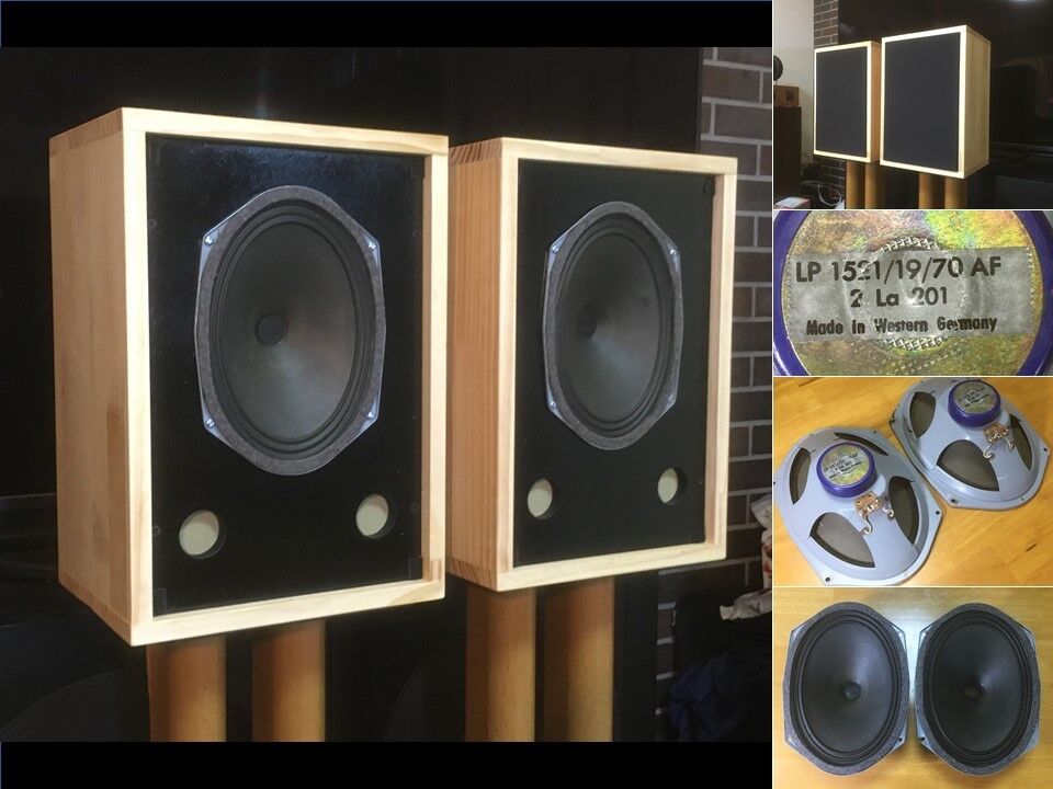 西独 Telefunken ビンテージ 15x21cmフルレンジシステム ペア 西独 Telefunken ビンテージ 15x21cmフルレンジシステム ペア