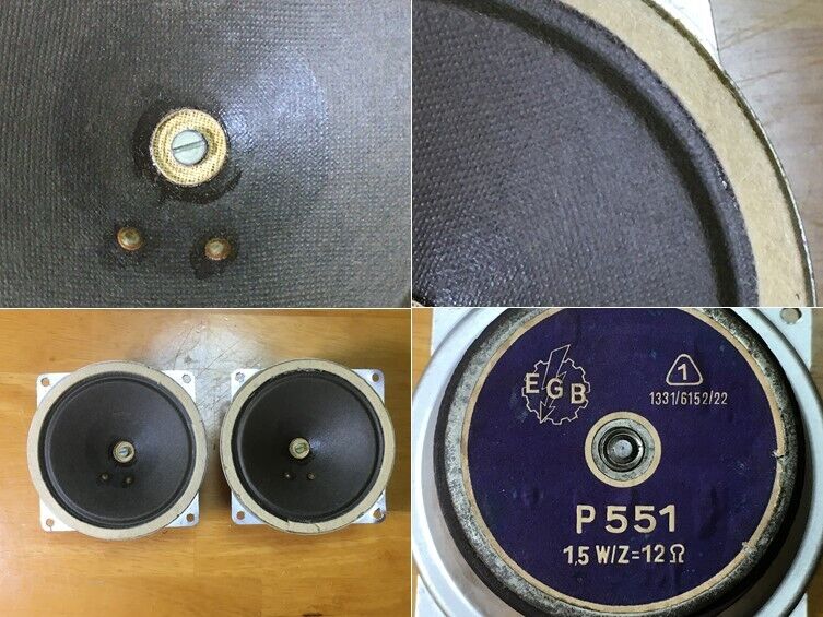 東独RFT/VEB ビンテージ L2153PBK 2 Way システム ペア 高速・高 東独RFT/VEB ビンテージ L2153PBK 2 Way システム ペア 高速・高
