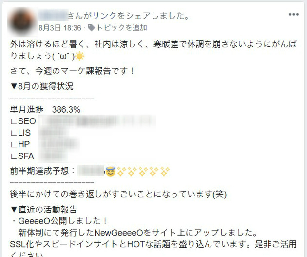 マーケティングで結果を出している