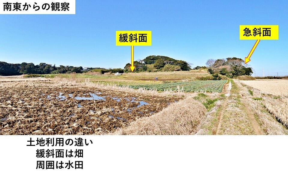 銚子ジオ散歩(481)高田川付近の残丘②遺跡 : CHOUSI GEOSANPO