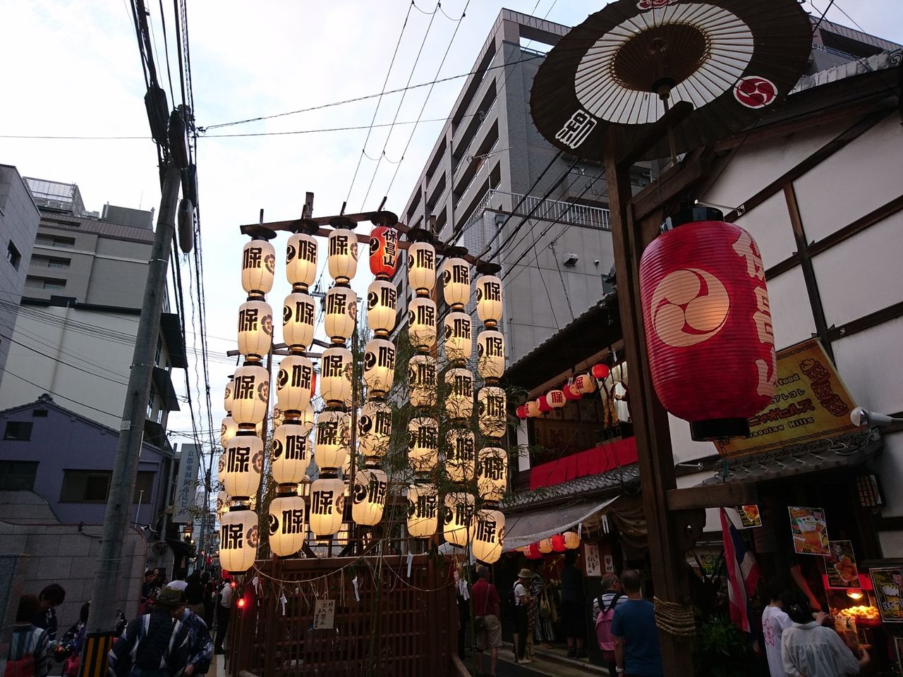 祇園祭前祭宵々山 保昌山 太陽と吹雪