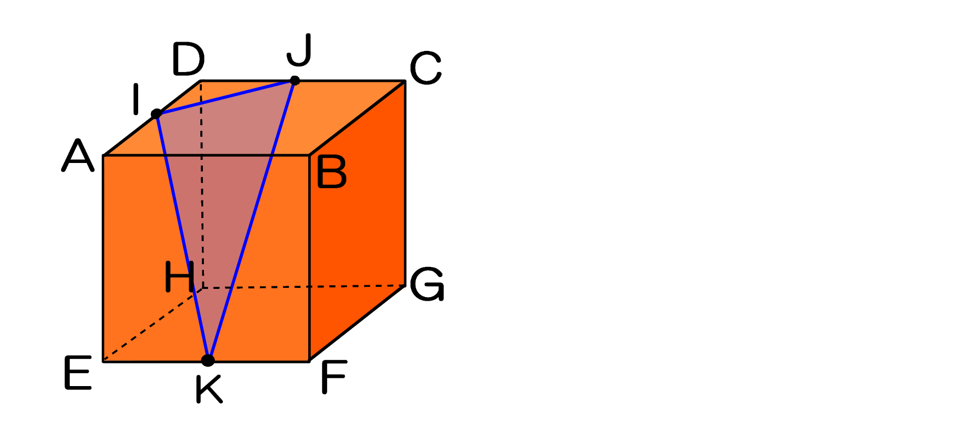 立方体の切断面 ３つのポイントを使えば 切り口の図形が分かる バカでもわかる 中学数学