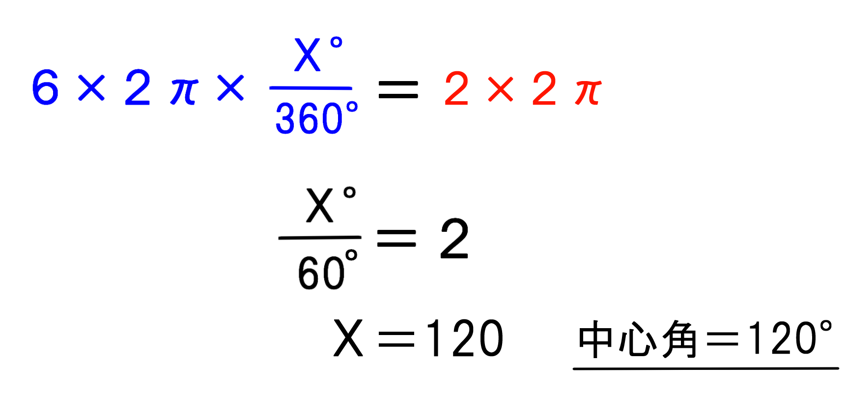 円錐の側面であるおうぎ形の中心角を求める問題 バカでもわかる 中学数学