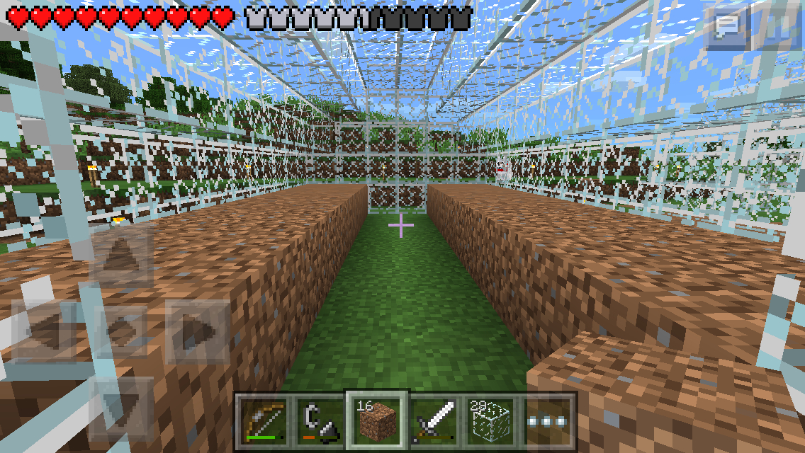 拠点の畑を作る その2 Minecrafterによるマイクラpe日記