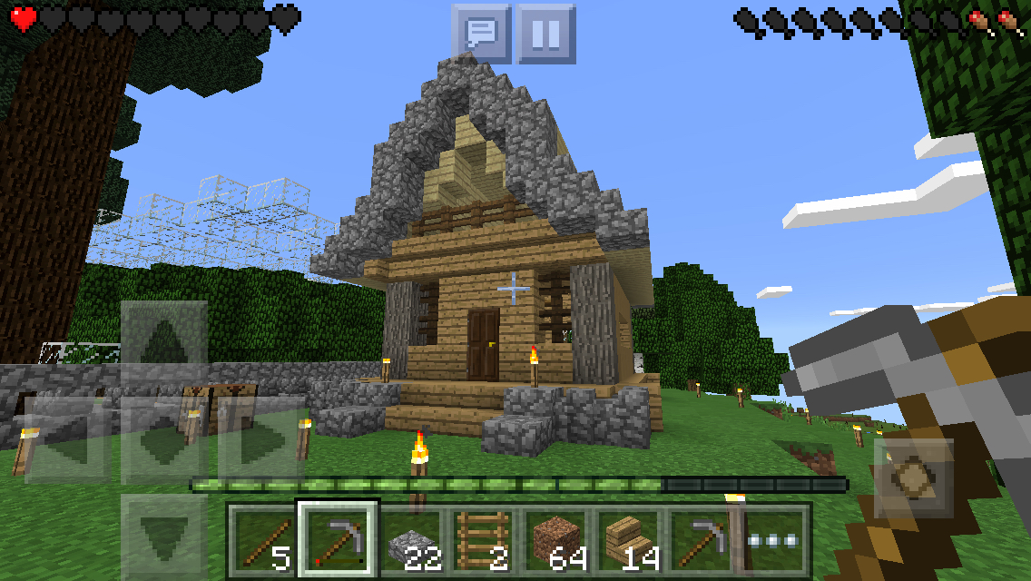 植林場用の小屋を建てる Minecrafterによるマイクラpe日記