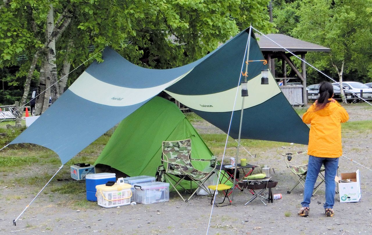 モーラップ キャンプ 場 モラップキャンプ場 手軽に楽しめる釣りやボート 夕暮れ時の景観は必見