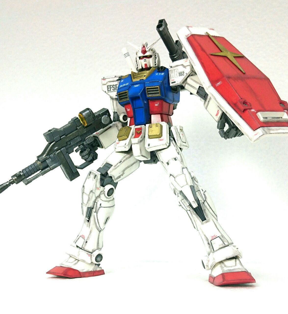 Mg Rx 78 02 ガンダム The Origin ウェザリング塗装 レビュー ガンプラの文句はおれに言え Mg Rx 78 02 ガンダム The Origin ウェザリング塗装 レビュー ガンプラの文句はおれに言え