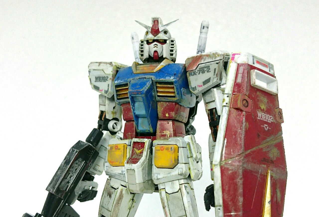 Rg Rx 78 2 ガンダム ウェザリング仕様 レビュー ガンプラの文句はおれに言え Rg Rx 78 2 ガンダム ウェザリング仕様 レビュー ガンプラの文句はおれに言え