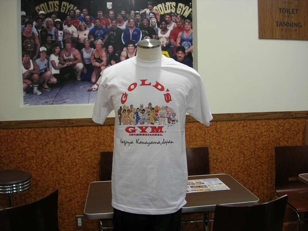 ｇｇ名古屋限定ネームドロップｔシャツ Gold S Gymania ゴールドジムマニア