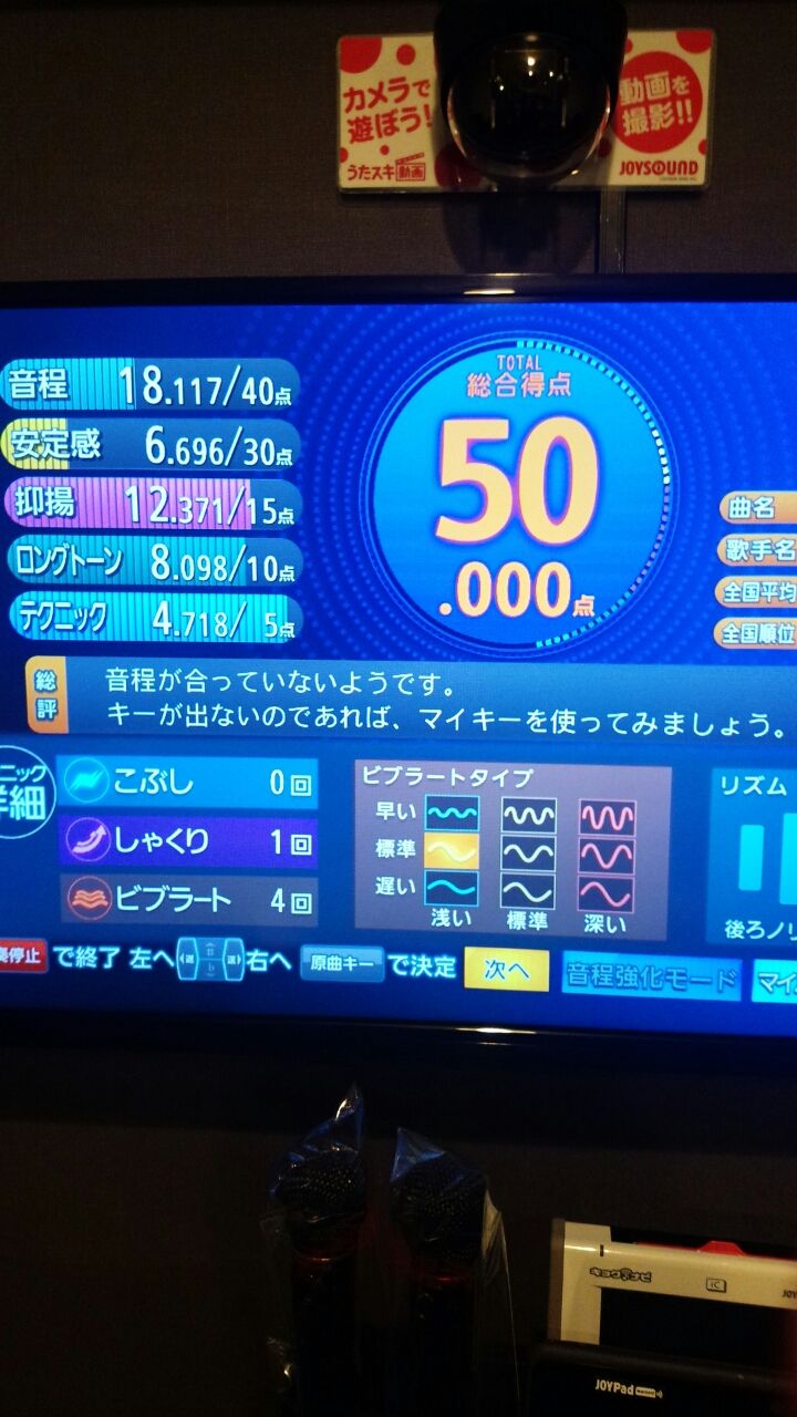 Joyのカラオケ採点について カラオケ店長のブログ