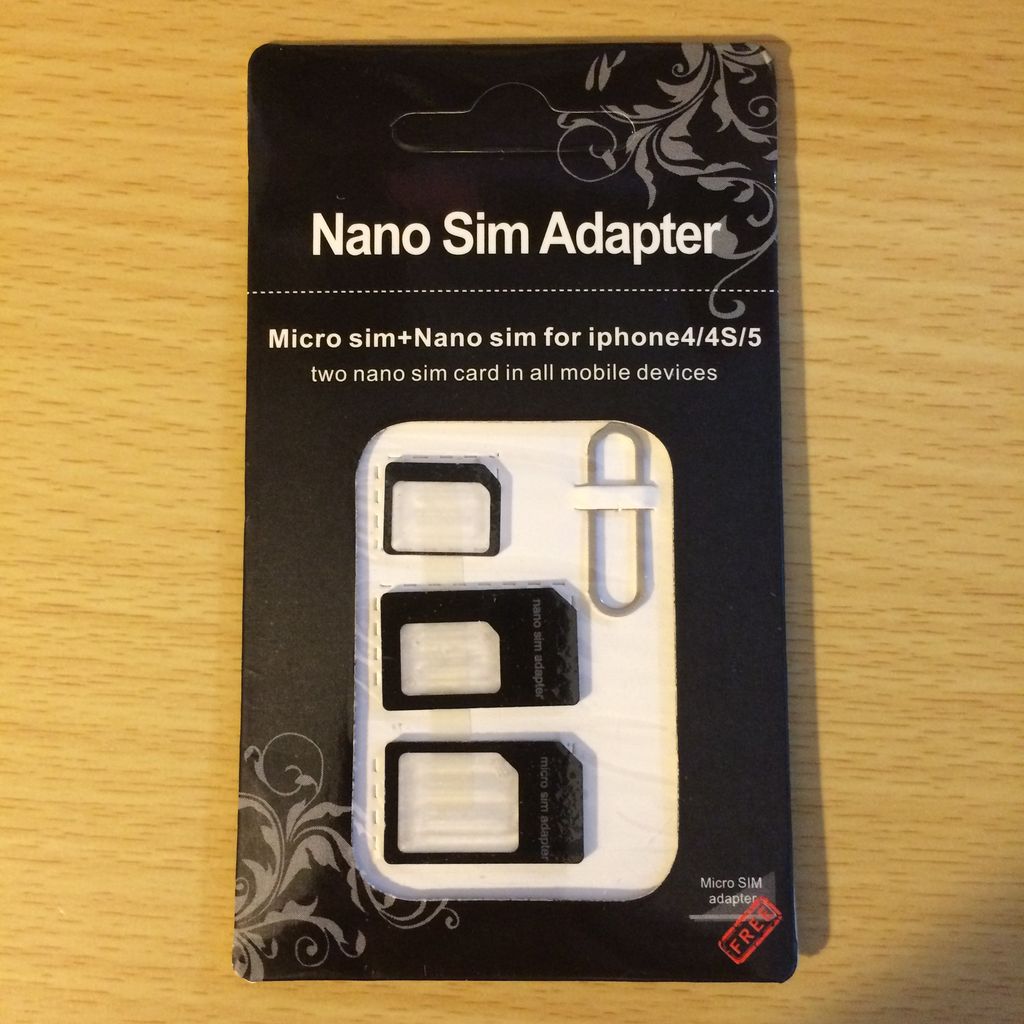 Nano Sim アダプターを買った Micro Sim へ変換できるか 楽しい生活研究室
