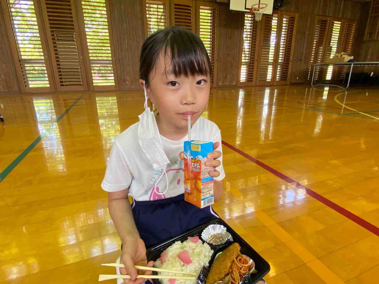 たくさん動いてお腹ペコペコ 体操夏合宿aコース