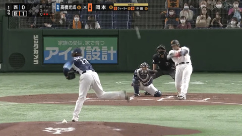 【動画】昨日のＫ-岡本のホームランｗｗｗｗｗｗｗ