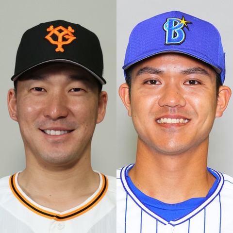 梶谷隆幸さんと田中俊太さんの成績比較