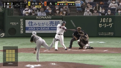 【対阪神】巨人、丸のホームランで勝ち越し！！