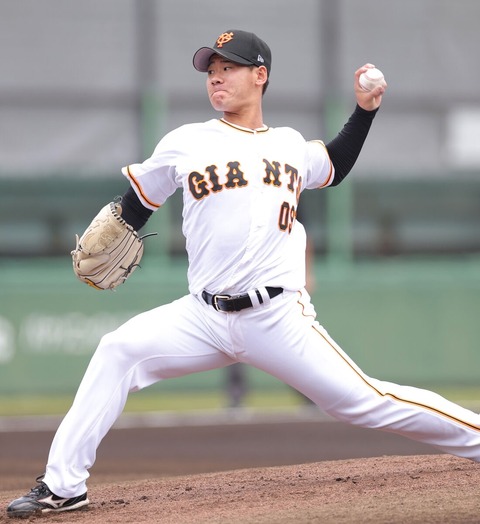 巨人・井上温大(21)、このクロスファイアたまんねえ
