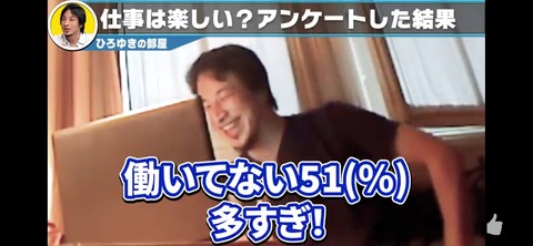 ひろゆきのライブ視聴者、約51％が無職という事実が発覚wwwwwwww