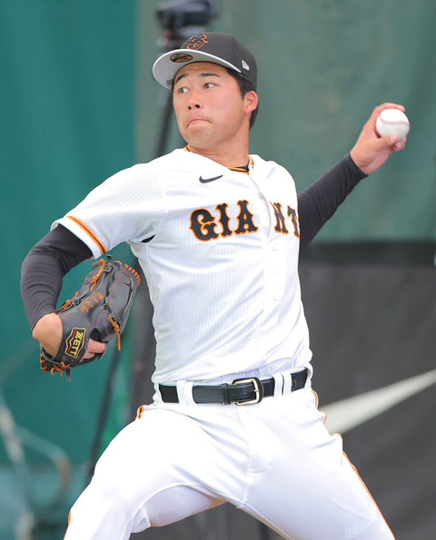 巨人・代木(19)、先発候補に急浮上