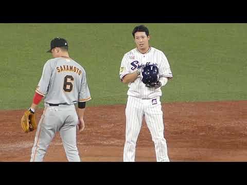 山田哲人、坂本勇人に声を掛けるも反応がスルー気味