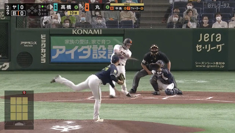 【巨人】弾丸ライナー！ 丸、外野手一歩も追わぬ先制ホームラン！！