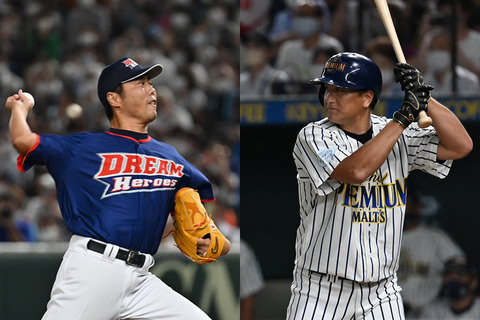 【モルツ野球】上原vs由伸、巨人ファン“夢の対決”
