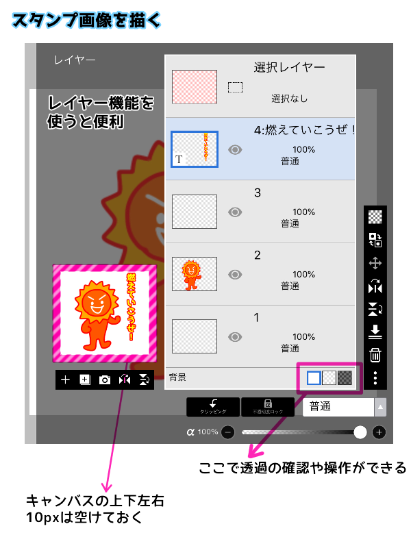 Lineスタンプを作る 画像作成編 Rolling Thunder
