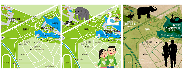 同じベースの地図を使ってもこんなに変わるんだよ