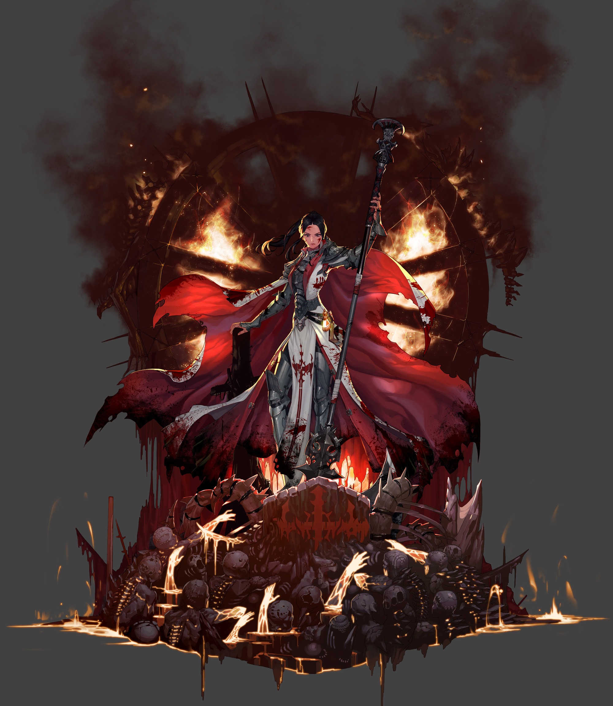 韓国アラド 女プリースト2次覚醒全身イラスト カットインgif動画 セラフィム インフェルノ 天仙娘々 リディマー アラド速報