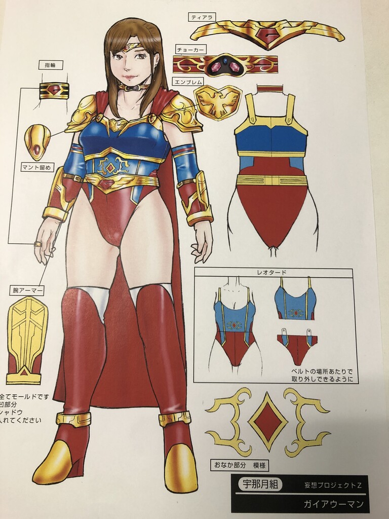 最強ヒロイン淫獣化計画 デザイン画 宇那月ブログ