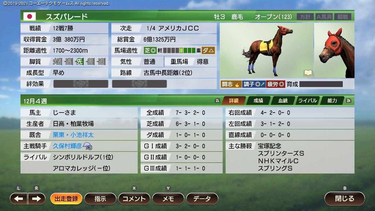 ウイニングポスト9 21 序盤攻略1年目 じーさまのウイニングポスト22生活